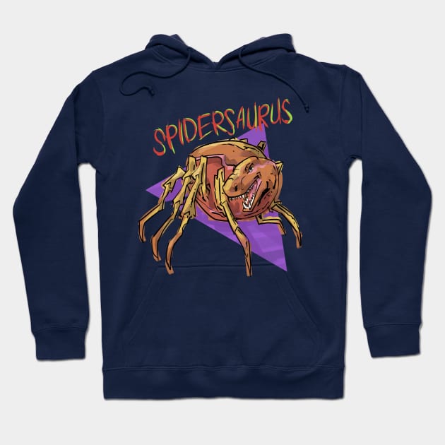 Spidersaurus Spider Dinosaur Tyrannosaurus Rex Spider Lover Hoodie by AHBRAIN